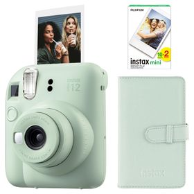 Instax Mini 12 Yeşil 20'li Film Laporta Albüm ve Fotoğraf Makinesi Seti