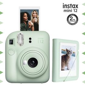 Instax Mini 12 Yeşil 28'li Mini Albüm ve Fotoğraf Makinesi Seti