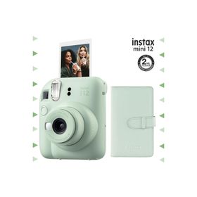 Instax Mini 12 Yeşil 96'lı Laporta Albüm ve Fotoğraf Makinesi Seti