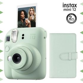Instax Mini 12 Yeşil 96'lı Laporta Albüm ve Fotoğraf Makinesi Seti