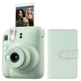 Instax Mini 12 Yeşil 96'lı Laporta Albüm ve Fotoğraf Makinesi Seti