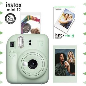 Instax Mini 12 Yeşil Çerçeve 10'lu Mini Film ve Fotoğraf Makinesi Seti
