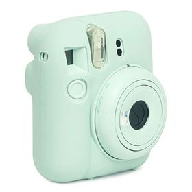 Instax Mini 12 Yeşil Fotoğraf Makinesi 10'lu Film Çerçeve ve Deri Kılıf Seti