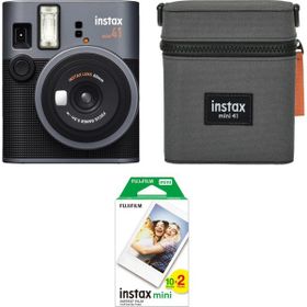 Instax Mini 41 Siyah Analog Şipşak 20'li Film Çanta ve Fotoğraf Makinesi Seti