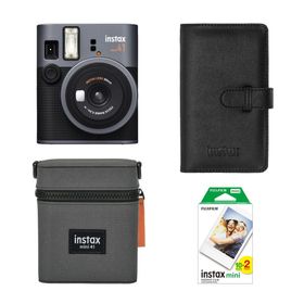 Instax Mini 41 Siyah Şipşak 20'li Film Çanta Laporta Albüm ve Fotoğraf Makinesi Hediye Seti