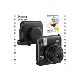 Instax Mini 99 Siyah 20'li Film Deri Kılıf ve Fotoğraf Makinesi Seti