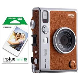 Instax Mini Evo Kahverengi 10'lu Film ve Fotoğraf Makinesi