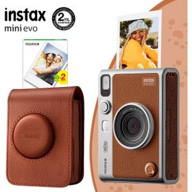 Instax Mini Evo Kahverengi Fotoğraf Makinesi ve Hediye Seti