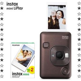 Instax Mini LiPlay Hybrid Deep Bronze 20'li Film Fotoğraf Makinesi