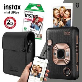 Instax Mini LiPlay Hybrid Elegant Black Fotoğraf Makinesi