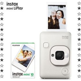 Instax Mini LiPlay Hybrid Misty White 10'lu Film Fotoğraf Makinesi