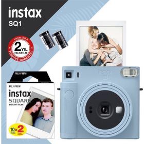 Instax SQ1 Buz Mavi Fotoğraf Makinesi 20'li Kare Film