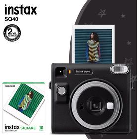 Instax SQ40 Siyah 10'lu Kare Film ve Fotoğraf Makinesi