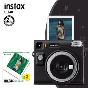 Instax SQ40 Siyah 20'li Kare Film ve Fotoğraf Makinesi