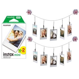 Instax Tüm Mini Makineler ile Uyumlu 20'li Film ve 10'lu Resim Askısı