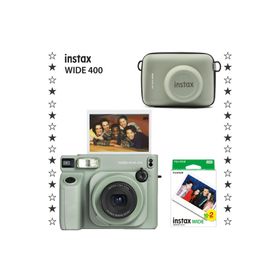 Instax Wide 400 Yeşil 20'li Film Eva Kılıf ve Fotoğraf Makinesi Hediye Seti