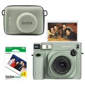 Instax Wide 400 Yeşil 20'li Film Eva Kılıf ve Fotoğraf Makinesi Hediye Seti