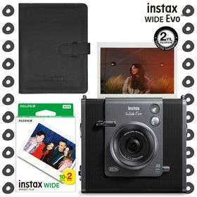 Instax Wide Evo Anında Baskı Hybrid 20'li Film Wide Albüm ve Fotoğraf Makinesi Hediye Seti