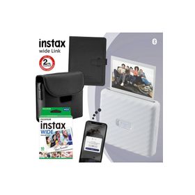Instax Wide Link 2 Beyaz Akıllı Telefon Yazıcısı ve Hediye Seti