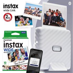 Instax Wide Link Akıllı Telefon Yazıcısı + Beyaz 10'lu Film Seti