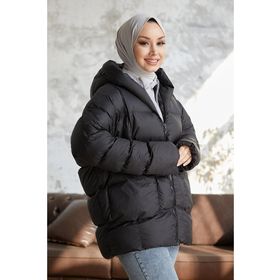 Instyle Mona Siyah Salaş Şişme Mont