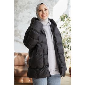 Instyle Mona Siyah Salaş Şişme Mont