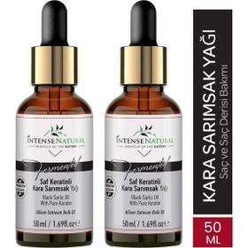 Intense Natural Aşırı Yıpranmış ve Dökülen Saçlara Özel Saf Keratinli 50 ml Kara Sarımsak Yağı