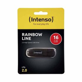 Intenso 16 GB USB 2.0 Rainbow Line Siyah USB Bellek