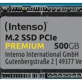 Intenso 3835450 Premium 500 GB 2100/1700 MB/s M.2 2280 PCIe 3.0 NVMe SSD