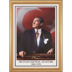 İnter İNT-026 50x70 cm Varaklı Atatürk Portresi