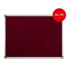 İnter INT-556 60x90 cm Bordo Çuha Kaplı Mantar Pano