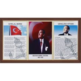 İnter INT-750-5L 50 x 100 Lamine Atatürk Çerçevesi