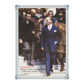 İnter INT-826 35X50 cm Alüminyum Çerçeve Duvara Monte Gençliğe Hitabe