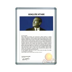 İnter INT-826 35X50 cm Alüminyum Çerçeve Duvara Monte Gençliğe Hitabe