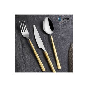 İnter Nil Gold 90 Parça Çatal Kaşık Bıçak Takımı