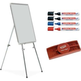 İnter Teleskopik Ayaklı 50X70 cm Yazı Tahtası + 4 Adet Tahta Kalemi + Silgi