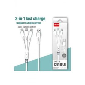 İnter XS-013 Beyaz Cable Çoklu Şarj Kablosu Data Cable