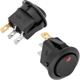 İntercom IC-132A Işıklı 3 Pinli 12 Volt DC 20 Amper Açma-Kapama Anahtarı