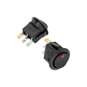 İntercom IC-132A Işıklı 3 Pinli 12 Volt DC 20 Amper Açma-Kapama Anahtarı