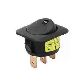 İntercom IC-132D Kırmızı Işıklı 3 Pinli 12 Volt 25 Amper Açma-Kapama Anahtarı