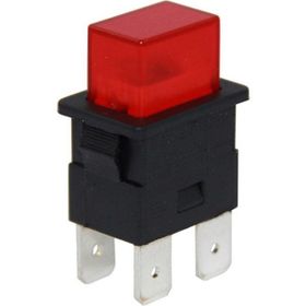 İntercom IC-180H 4 Pinli 220 Volt Kalıcı Basmalı Işıklı Anahtar
