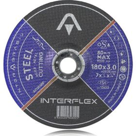 İnterflex 180 x3.0 mm 10 Adet İnox Metal Kesici Taş Disk