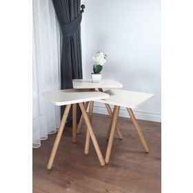 interGO Krem Kare Zigon Sehpa