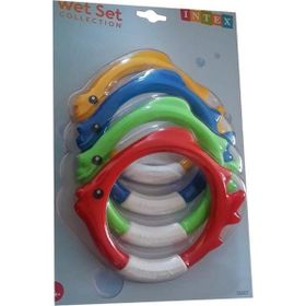 Intex 55507 4'lü Açık Gri Balık Havuz Oyunu