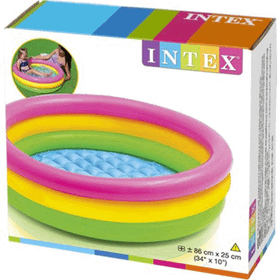 Intex 86x25 cm 3 Boğumlu Sunset Bebek Havuzu