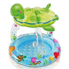 Intex Güneş Korumalı Kaplumbağa Desenli Bebek Havuzu