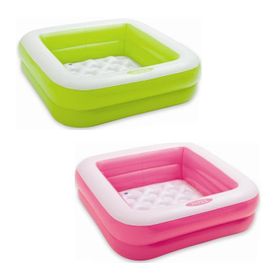 Intex IH57100 86x86x25 cm Pembe Şişme Taban Mini Kare Havuz
