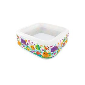 Intex IH57471 Akvaryum Desenli 159x159x50 cm Kare Havuz