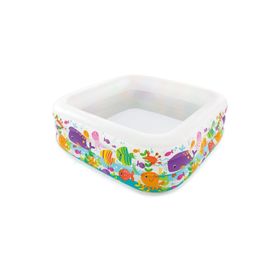 Intex IH57471 Akvaryum Desenli 159x159x50 cm Kare Havuz
