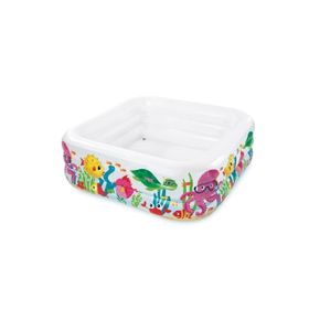Intex IH57471 Akvaryum Desenli 159x159x50 cm Kare Havuz